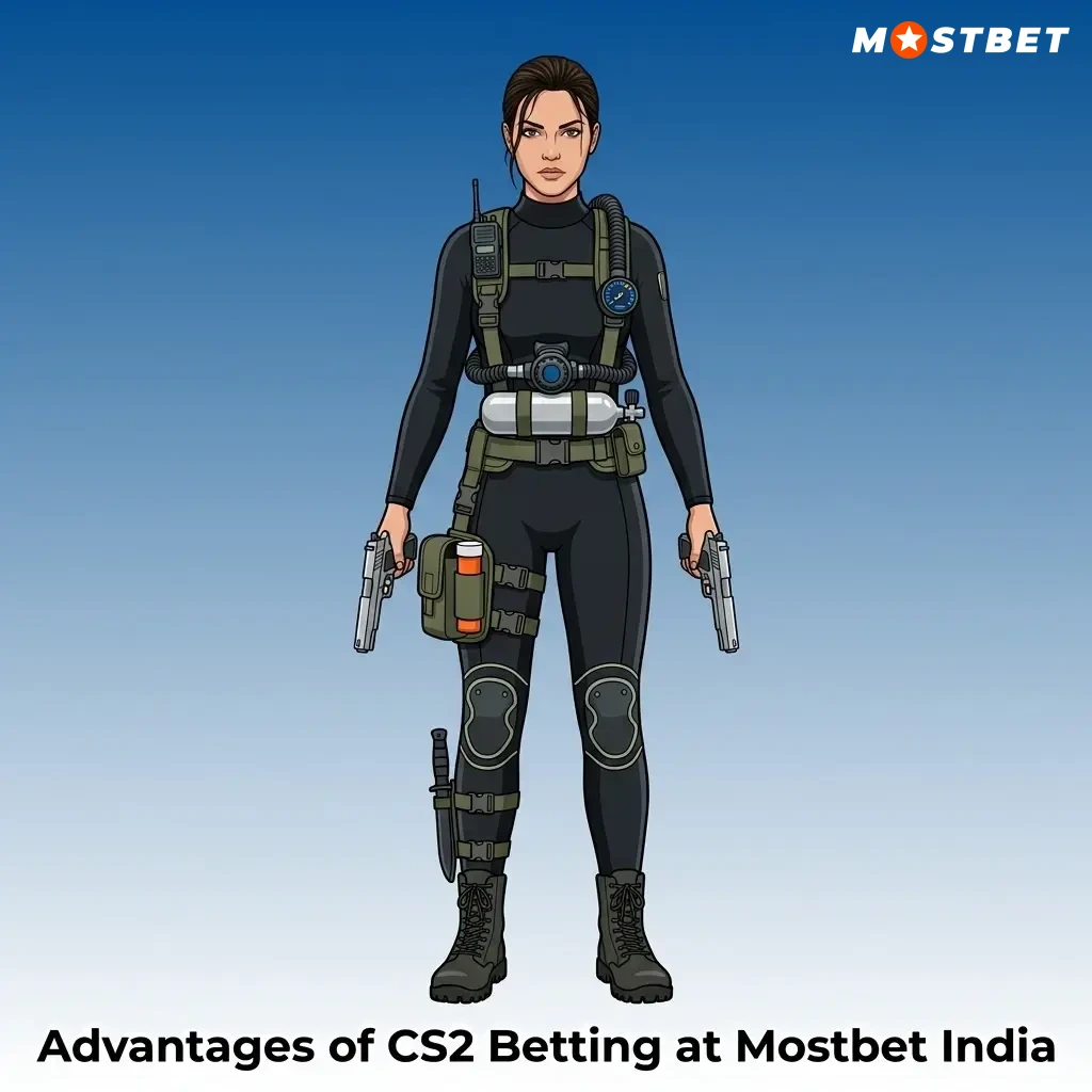 Mostbet India CS2 betting advantages including welcome bonus, UPI payments, competitive odds and mobile app features