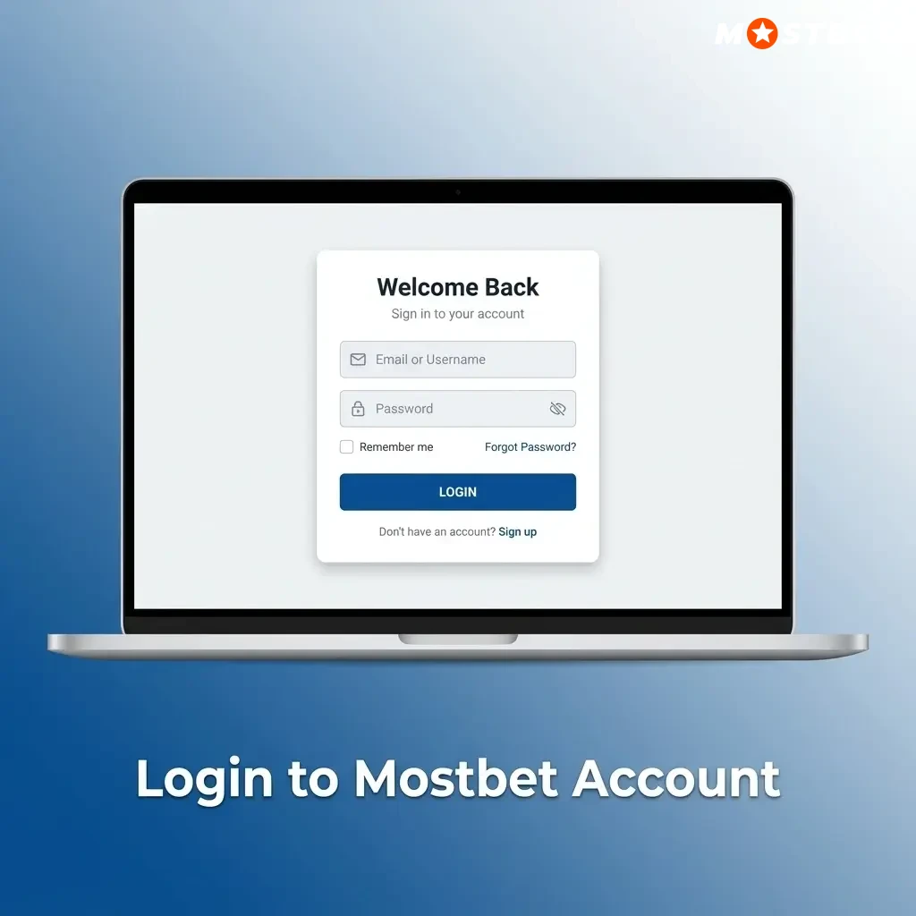 Step-by-step guide to login to Mostbet account using email or phone number and password on desktop