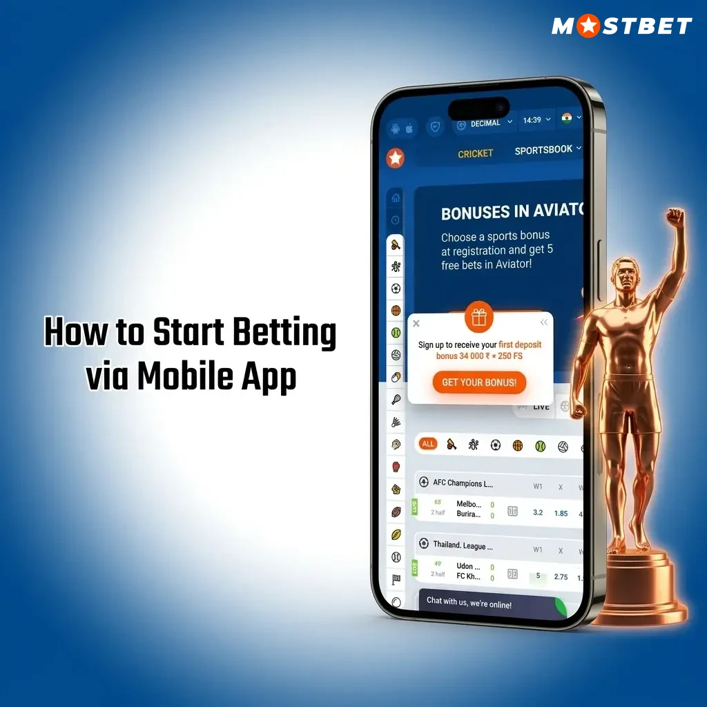 Mostbet mobile app betting guide showing step-by-step process to place sports bets on a smartphone browser