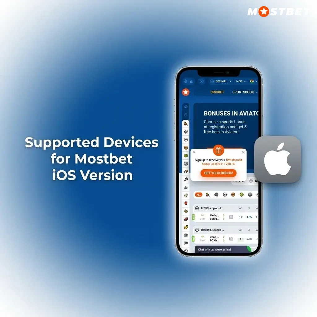Mostbet iOS PWA supported devices including iPhone and iPad models running iOS 12 or above via Safari