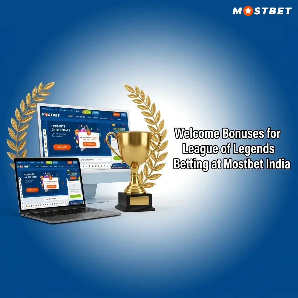 Mostbet India welcome bonus 125% up to ₹34,000 plus 250 Free Spins for League of Legends betting